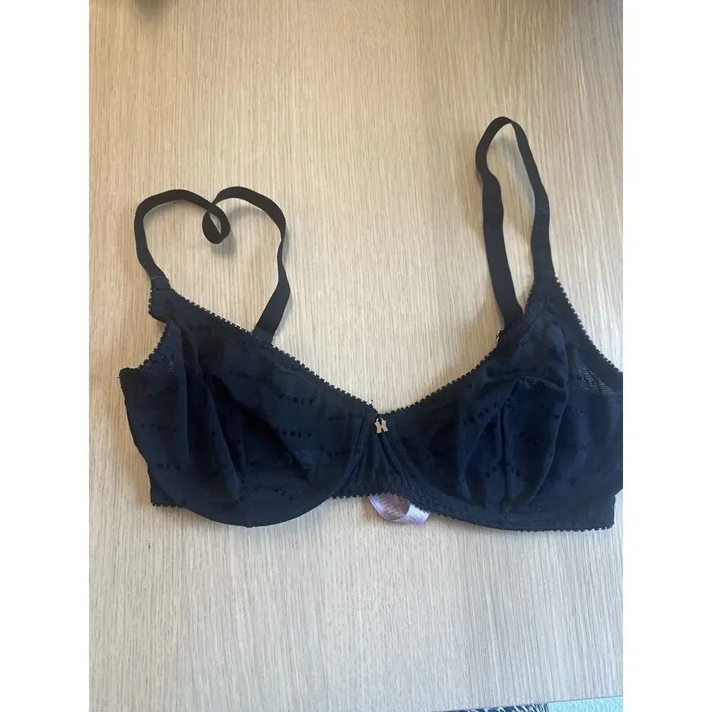 Savage X Fenty Floral Lace Unlined Bra Size 34 DDD T1027